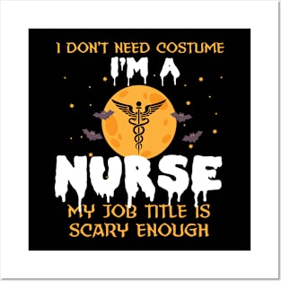 Funny halloween nurse Posters and Art